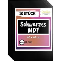 Creative Deco MDF Platten 10 Stück 600 x 400