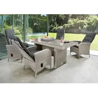 Destiny »PALMA Luna (4x Hochlehner, 1x Tisch inkl. Auflagen),