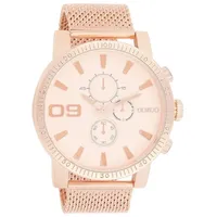 Oozoo Herrenuhr mit Metallband 50 MM Rose/Rose/Rose C9438