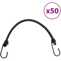 VidaXL Gummiseile Reflektierend mit Haken 50 Stk. 46 cm