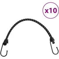 VidaXL Gummiseile Reflektierend mit Haken 10 Stk. 46 cm