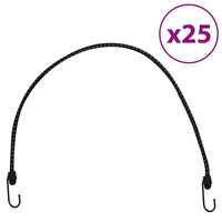 VidaXL Gummiseile Reflektierend mit Haken 25 Stk. 88 cm