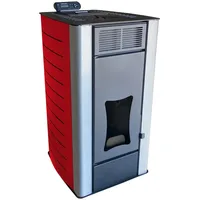 Nemaxx Pelletofen P18 Stahl Rot