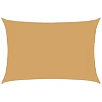 VidaXL Sonnensegel 160 g/m2 Rechteckig Sandfarben 3x4,5 m hdpe