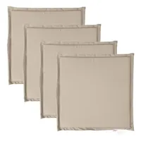 VidaXL Garten-Sitzkissen 4 Stk. Taupe 45x45x2 cm Quadratisch