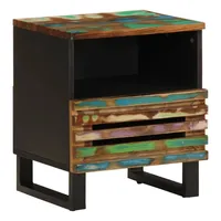 VidaXL Nachttisch 40x34x46 cm Altholz Massiv