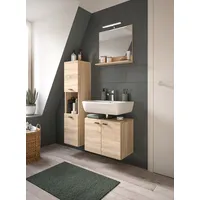 WELLTIME »Tampa, Breite 102cm, 3-teilig«, (3 St.), Waschbeckenunterschrank, Spiegel,