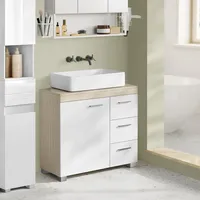 VASAGLE Waschbeckenunterschrank mit 3 großen Schubladen,