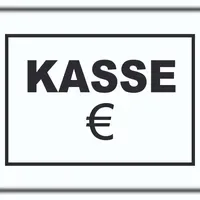 HB-Druck Kasse Schild A3 29,7 x 42 cm