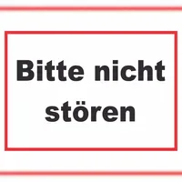 HB-Druck Bitte nicht stören Schild 29,7 x 42,0 cm