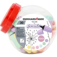 Eberhard Faber 551430 - Mini Textmarker Pastell, 30 Marker