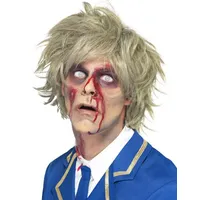 Smiffys Zombie Perücke Herren grau