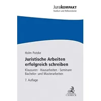 Beck Juristischer Verlag Juristische Arbeiten erfolgreich schreiben