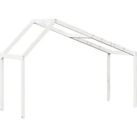 VidaXL Dach für Kinderbett Weiß 203x95,5x142 cm Massivholz Kiefer