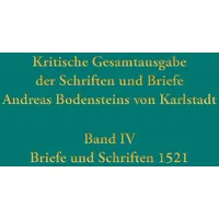 Gütersloher Kritische Gesamtausgabe der Schriften und Briefe Andreas Bodensteins