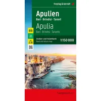 Freytag-Berndt und ARTARIA Apulien, Straßen- und Freizeitkarte 1:150.000, freytag