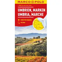 Mairdumont MARCO POLO Regionalkarte Italien 08 Umbrien, Marken 1:200.000
