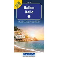 Kümmerly+Frey Strassenkarte Italien Nord+Süd 1:650.000