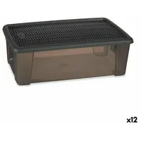 Stefanplast Box mit Deckel Stefanplast Elegance Grau 19,5 x