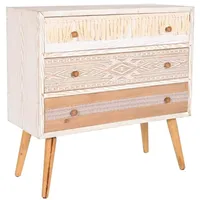 Fijalo Kommode DKD Home Decor Tanne natürlich Baumwolle Weiß
