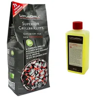Lotusgrill Grillbrikett 3 kg 0,5 l CO2 neutral
