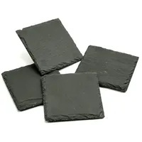 GAUMENKICK Untersetzer SCHIEFER Glasuntersetzer Getränkeuntersetzer Tisch 4 Stück