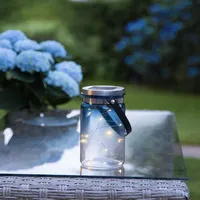 StarTrading LED Solarglas TINT - LED Drahtlichterkette - Lichtsensor