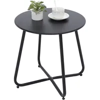 Fokebel Beistelltisch, Kleiner Beistelltisch Metall, Garten Rund, Couchtish &