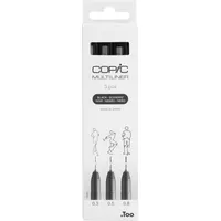 Copic COPIC® Multiliner schwarz 0.05 + 0.1 + 0.3
