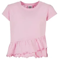 URBAN CLASSICS Girls Organic Volant Tee T-Shirt, girlypink, 158/164