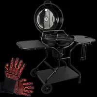 Deluxe4home BBQ Kugelgrill + zwei Ablagen und Grillhandschuhen