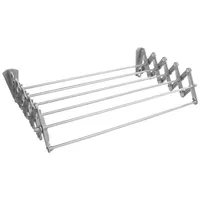 Abj Wäschetrockner wandmontiert klappbar silber 70 cm