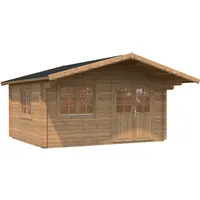 Palmako Gartenhaus Helena 15,1 m2 - 70 mm Hellbraun