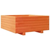 VidaXL Pflanzkübel Wachsbraun 60X60X26,5 Cm Massivholz Kiefer Weiß -