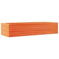 VidaXL Pflanzkübel Wachsbraun 110x40x23 cm Massivholz Kiefer