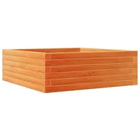 VidaXL Pflanzkübel Wachsbraun 70x70x23 cm Massivholz Kiefer