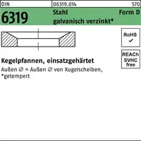 Reyher DIN 6319 Kugelscheibe/Kegelpfanne Stahl Form D 19mm galvanisch
