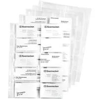 SOENNECKEN Visitenkarten- Prospekthülle 1611 10 St./Pack.