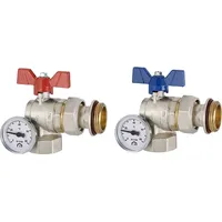 Emmeti s.p.a Emmeti Heizkreisverteiler Kugelhahn 1" (DN20) mit Thermometer