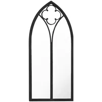 VidaXL Spiegel Schwarz 100x45 cm Eisen für den Innenbereich