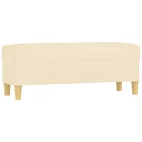 VidaXL Sitzbank Creme 100x35x41 cm Stoff