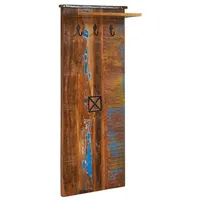 Massivmoebel24 - Garderobe Altholz 59x30x145 mehrfarbig lackiert nature of