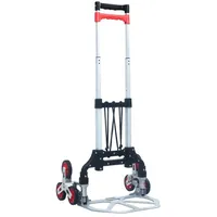 VidaXL Treppen-Transportwagen Klappbar 70 kg Aluminium Silbern