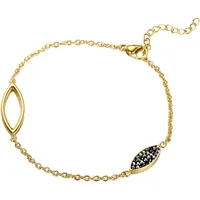 FIRETTI Armband »Schmuck Geschenk Edelstahl Armschmuck Armkette Oval Drop«,