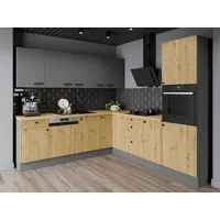 Küchen-Preisbombe Winkelküche AVA + NESSA 250x250 cm Küchenzeile Einbauküche
