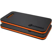 GORANDO Premium Kniekissen für Garten Haus Werkstatt 44x22cm orange