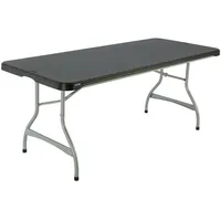 Lifetime 182x76x73.5 Cm Klappbarer Gartentisch - Black - One