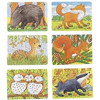 GoKi Minipuzzle Waldtiere