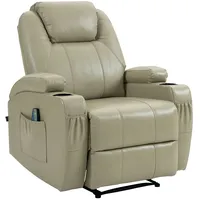 CLP Sessel Creme, Leder, 83x105x94 cm, Wohnzimmer, Sessel, Polstersessel