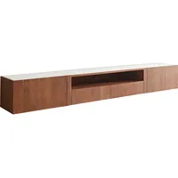 DeLife Lowboard Secara 220 cm Akazie Braun 2 Türen